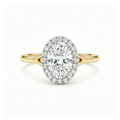 LUCERARO Engagement | Oval Halo Diamond Ring - ER01184