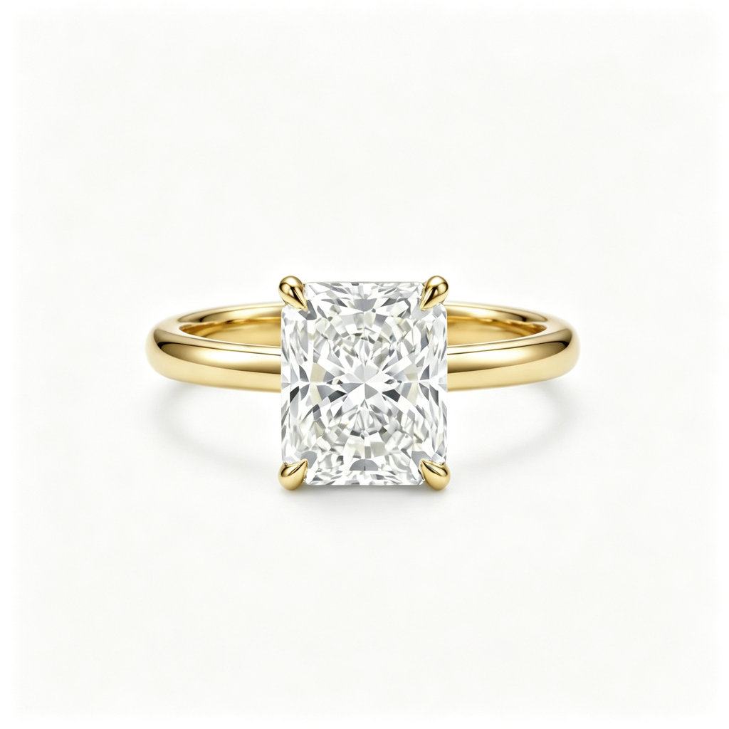 LUCERARO Engagement | Radiant Halo Diamond Ring - ER01416