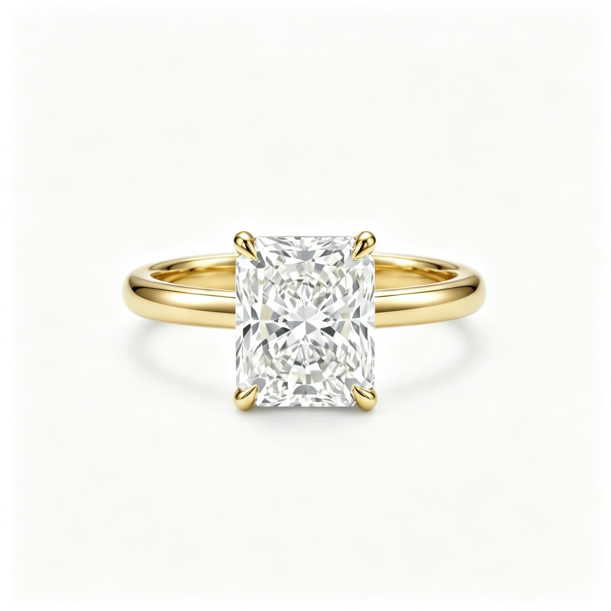 LUCERARO Engagement | Radiant Halo Diamond Ring - ER01416