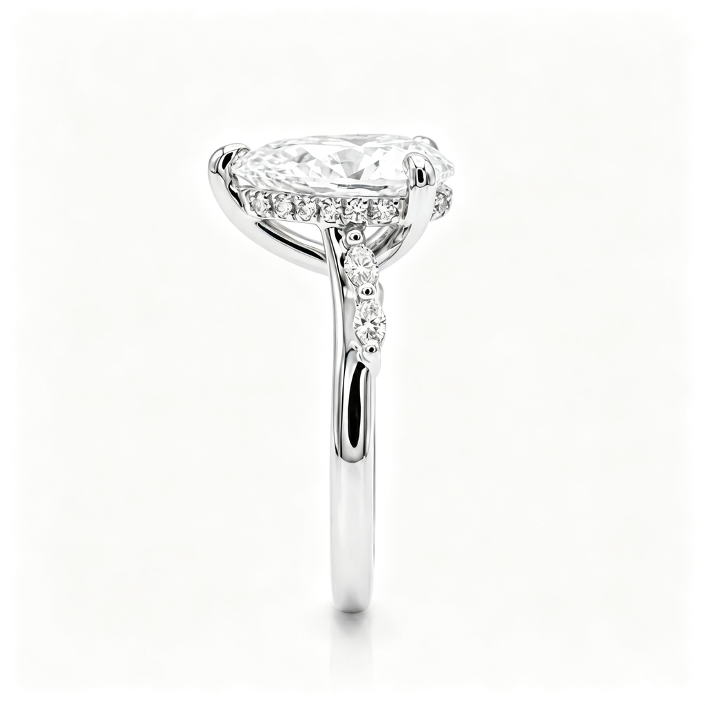 LUCERARO Engagement | Pear Diamond Ring - ER01576