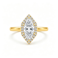 LUCERARO Engagement | Marquise Halo Diamond Ring - ER01635