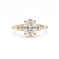 LUCERARO Engagement | Oval Cluster Diamond Ring - ER01608