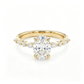 LUCERARO Engagement | Oval Solitaire Diamond Ring - ER01632