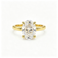 LUCERARO Engagement | Oval Solitaire Diamond Ring - ER01544