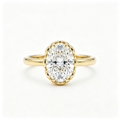 LUCERARO Engagement | Oval Halo Diamond Ring - ER01704