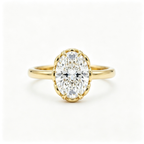 LUCERARO Engagement | Oval Lab Grown Diamond Ring
