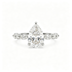 LUCERARO Engagement | Pear Lab Grown Diamond Ring