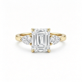 LUCERARO Engagement | Emerald Diamond Ring - ER01544