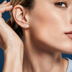 LUCERARO Earrings | Baguette Diamond Hoop Earrings - JE00650