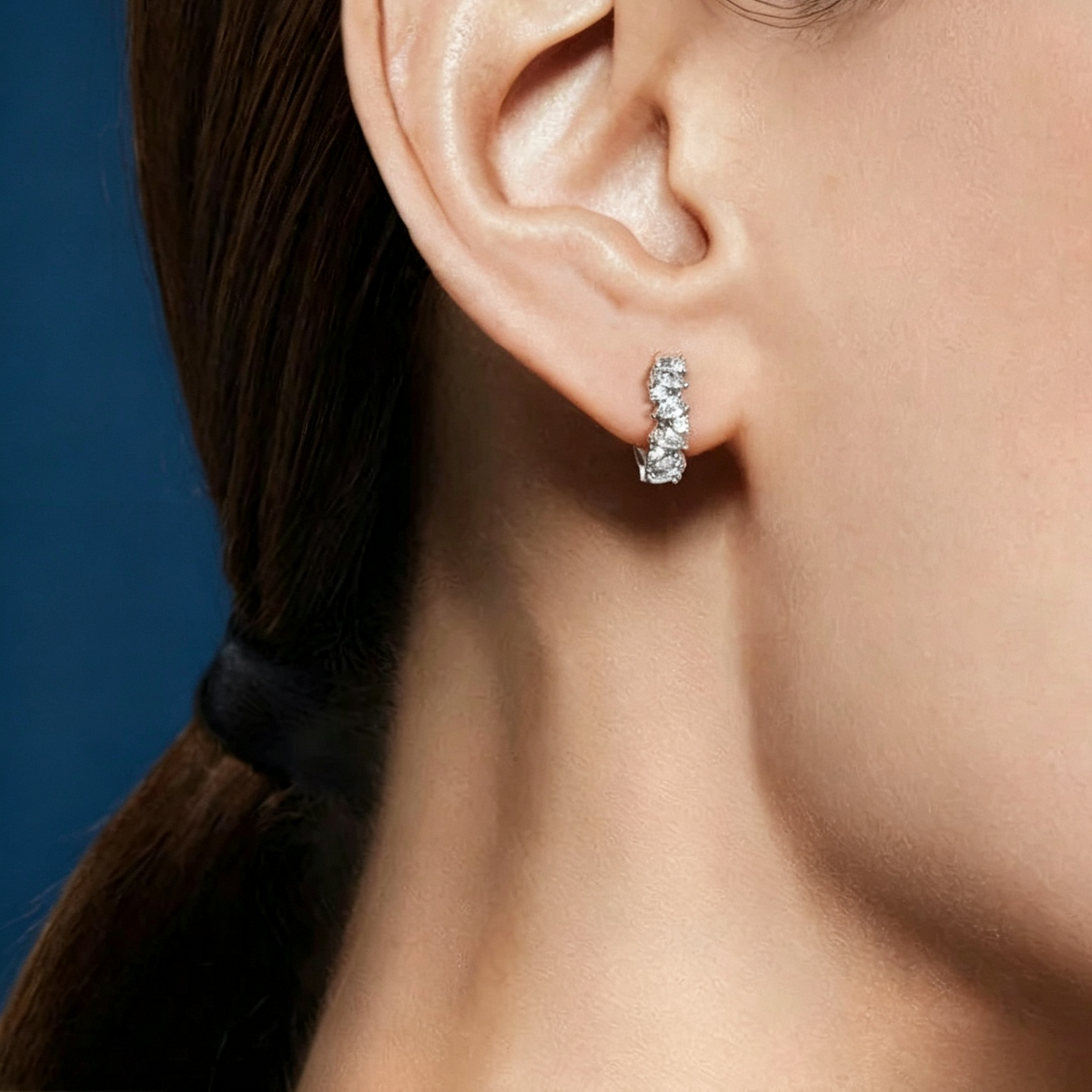 LUCERARO Earrings | Pear Huggie Hoop Earrings - JE00797