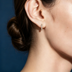LUCERARO Earrings | Diamond Huggie Hoop Earrings - JE00796