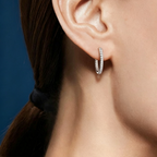LUCERARO Earrings | Diamond Hoop Earrings - JE00598