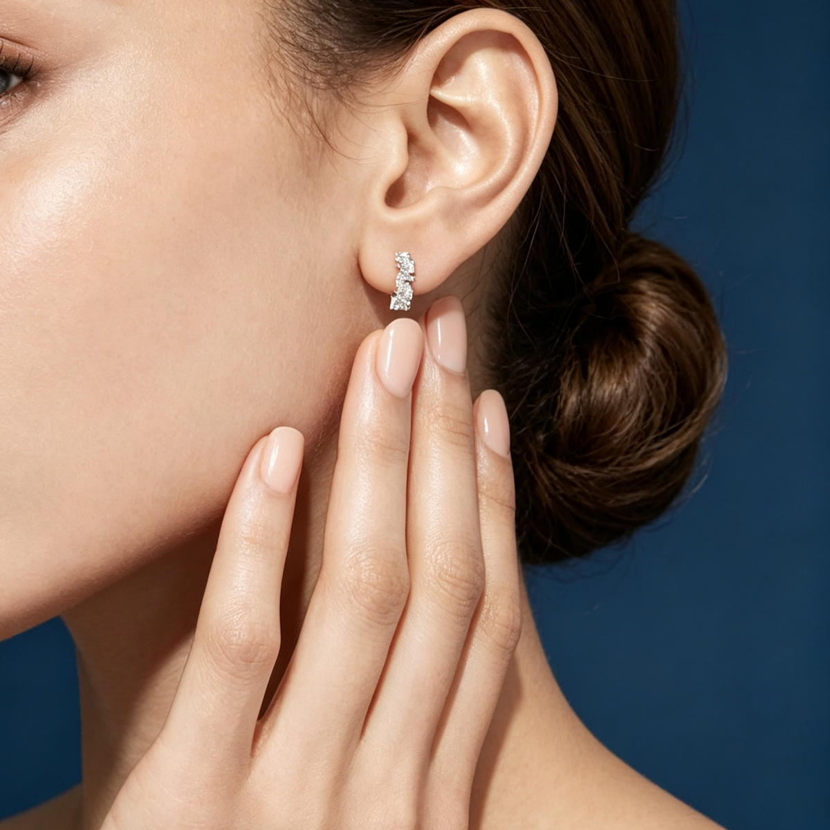 LUCERARO Earrings | Pear Huggie Hoop Earrings - JE00797