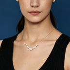 LUCERARO Necklace | Pear Lab-Grown Diamond Fringe Necklace 1 1/2 ct. tw.