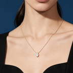 LUCERARO Necklace | Pear Lab-Grown Diamond Solitaire Necklace 1 ct. tw.