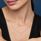 LUCERARO Necklace | Marquise Lab-Grown Diamond Pendant Necklace 1/5 ct. tw.