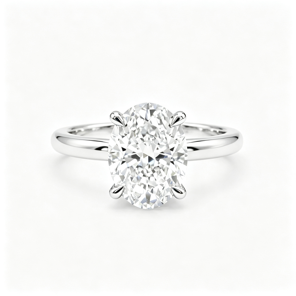 LUCERARO Stacking | Oval & Cuff Diamond Ring - SR02328