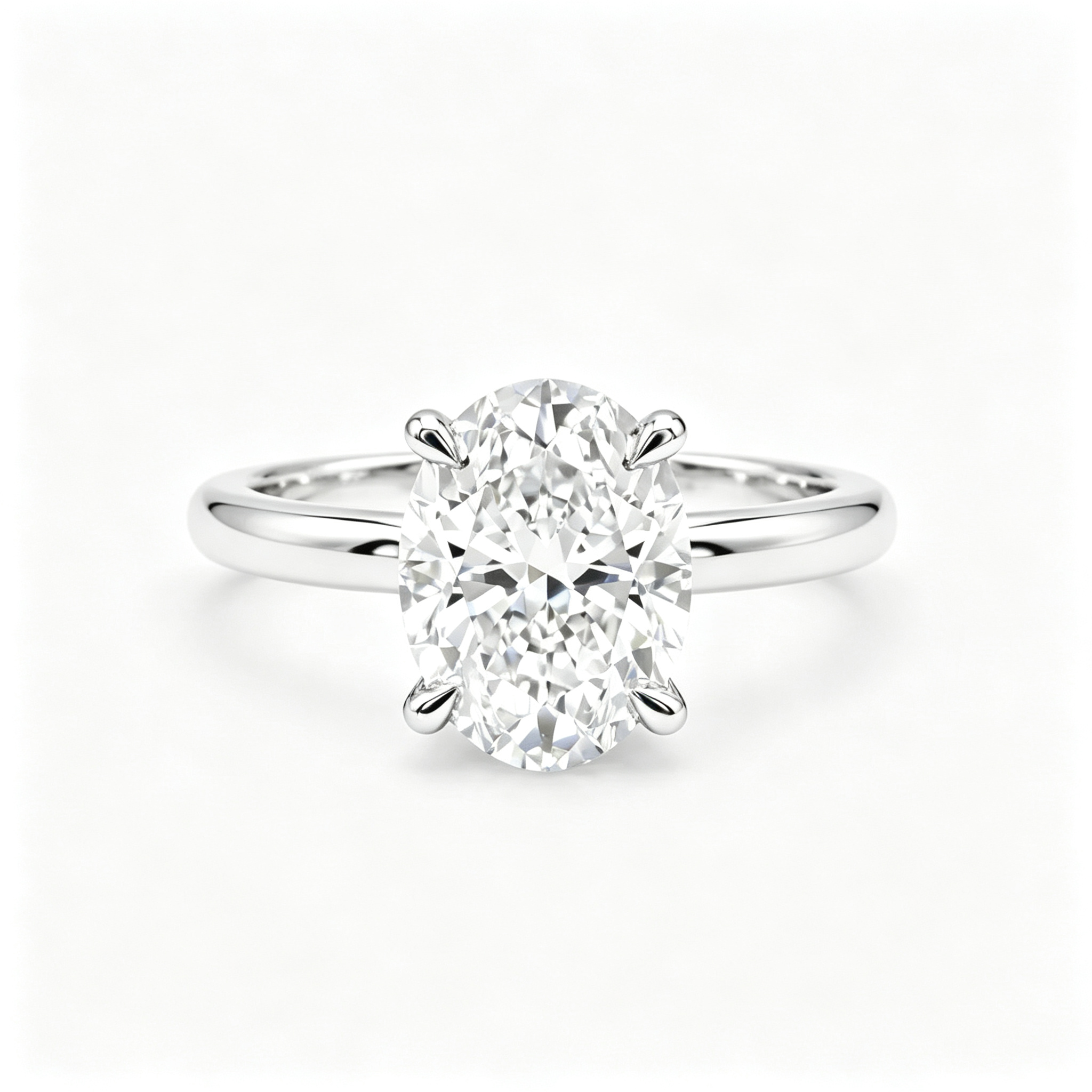 LUCERARO Stacking | Oval & Cuff Diamond Ring - SR02328