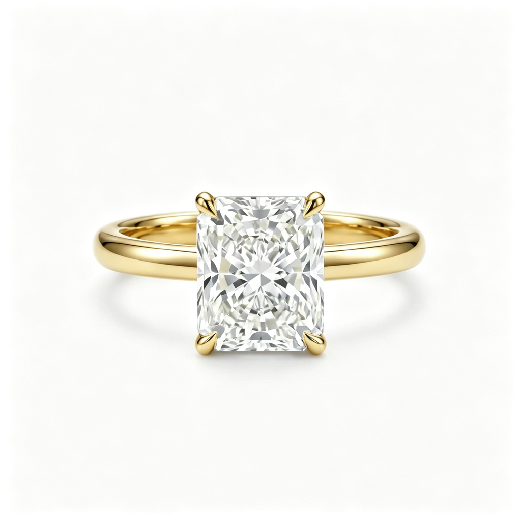 LUCERARO Stacking | Radiant & Cuff Diamond Ring - SR02200