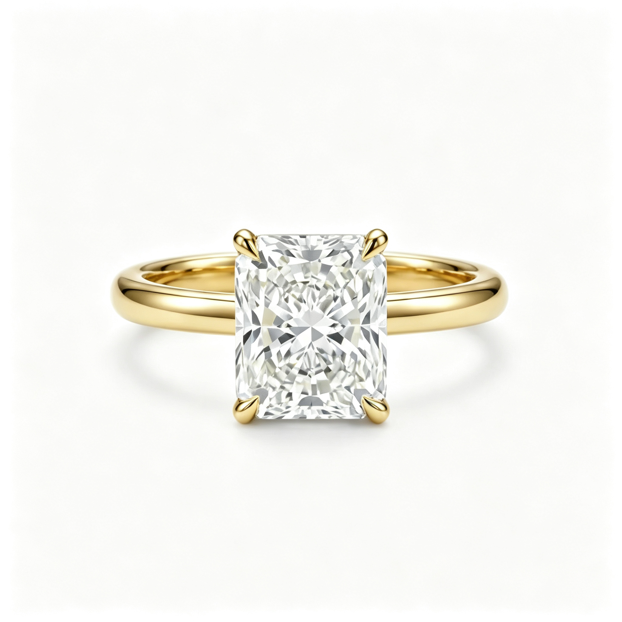 LUCERARO Stacking | Radiant & Cuff Diamond Ring - SR02200