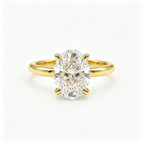 LUCERARO Stacking | Oval & Cuff Diamond Ring - SR02648