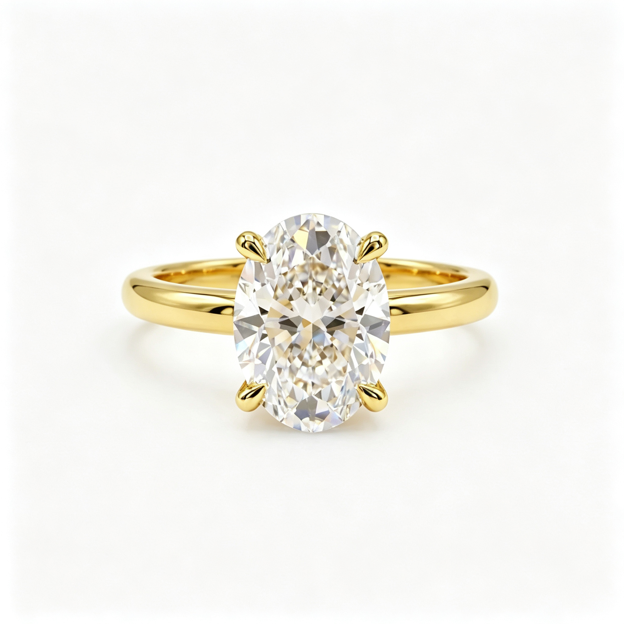 LUCERARO Stacking | Oval & Cuff Diamond Ring - SR02648