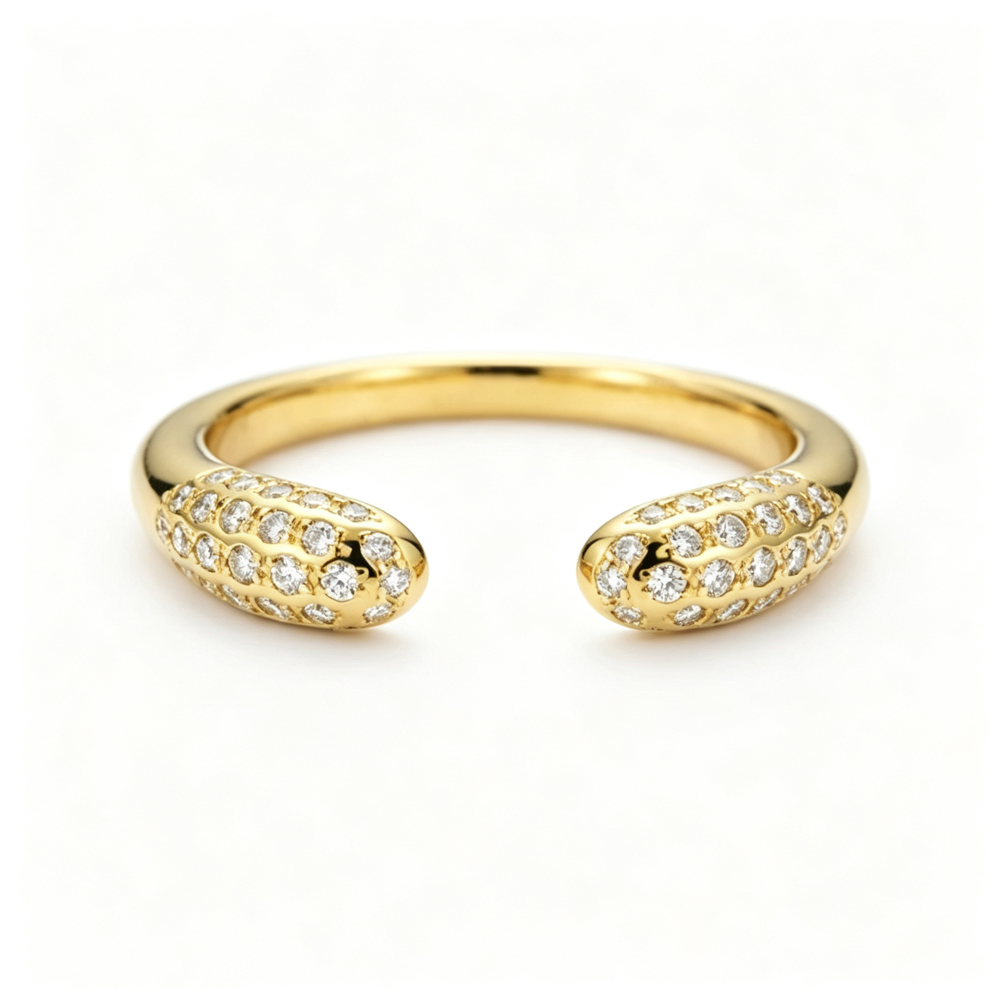 LUCERARO Stacking | Oval & Cuff Diamond Ring - SR02488