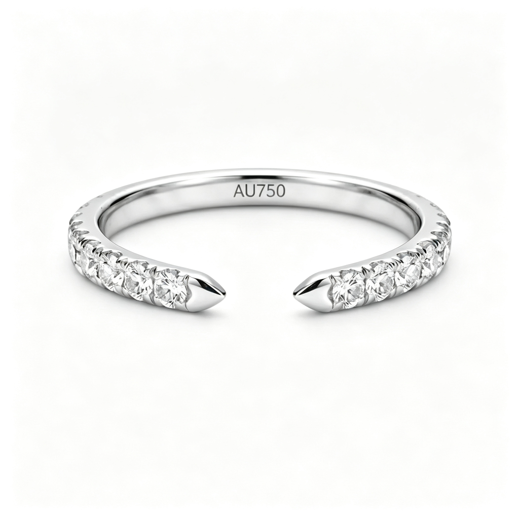 LUCERARO Stacking | Oval & Cuff Diamond Ring - SR02328