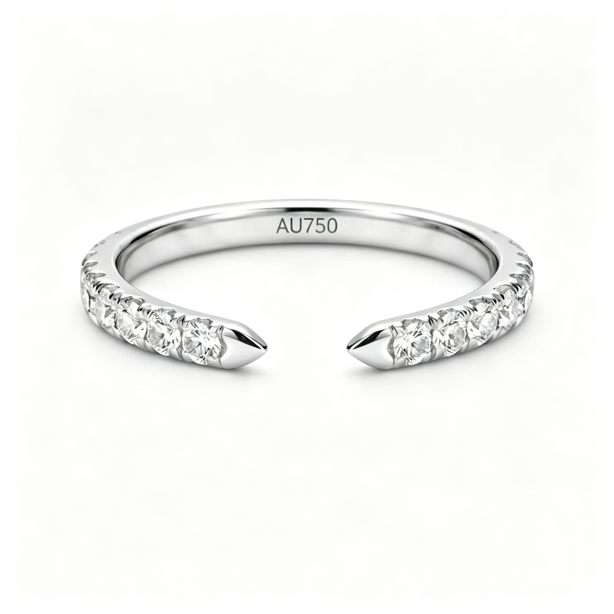 LUCERARO Stacking | Oval & Cuff Diamond Ring - SR02328