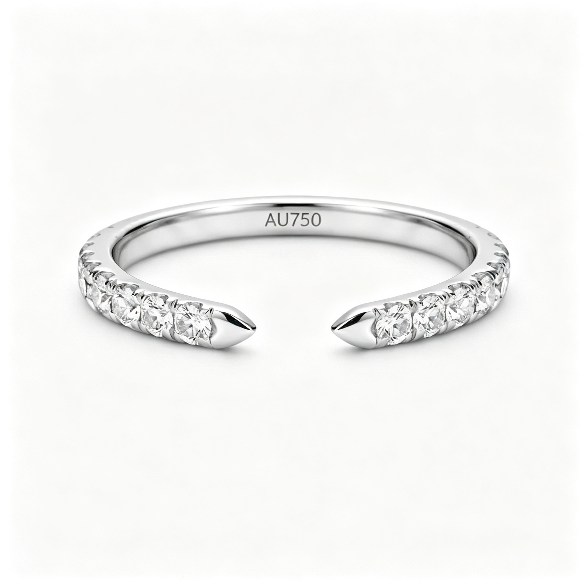 LUCERARO Stacking | Radiant & Cuff Diamond Ring - SR02200