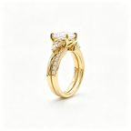 LUCERARO Stacking | Oval & Cuff Diamond Ring - SR02648