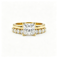 LUCERARO Stacking | Princess & Cuff Diamond Ring - SR02464