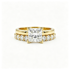 LUCERARO Stacking | Princess & Cuff Diamond Ring - SR02464
