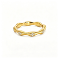 LUCERARO Wedding | Hand-Brushed Diamond Ring - WR01280