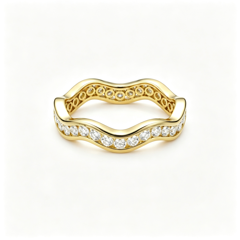 LUCERARO Wedding | Wave Diamond Ring - WR01000