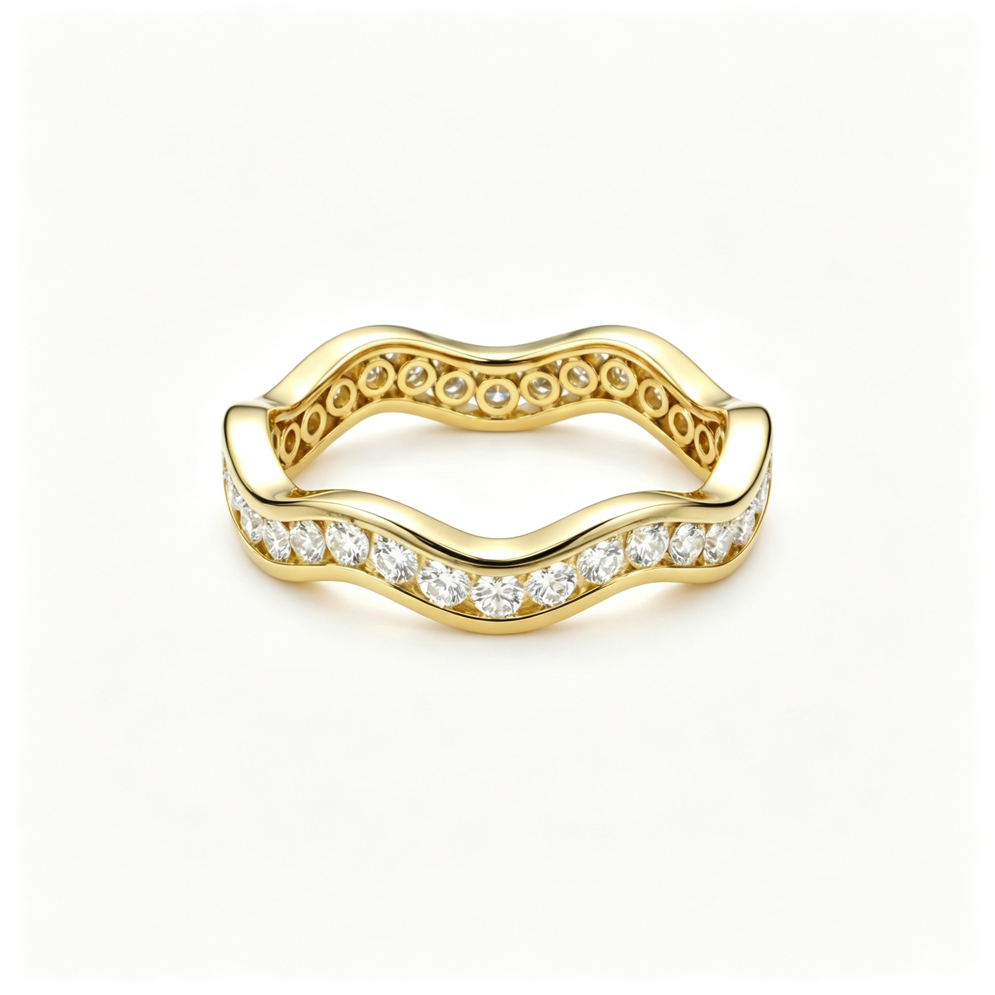 LUCERARO Wedding | Wave Diamond Ring - WR01000
