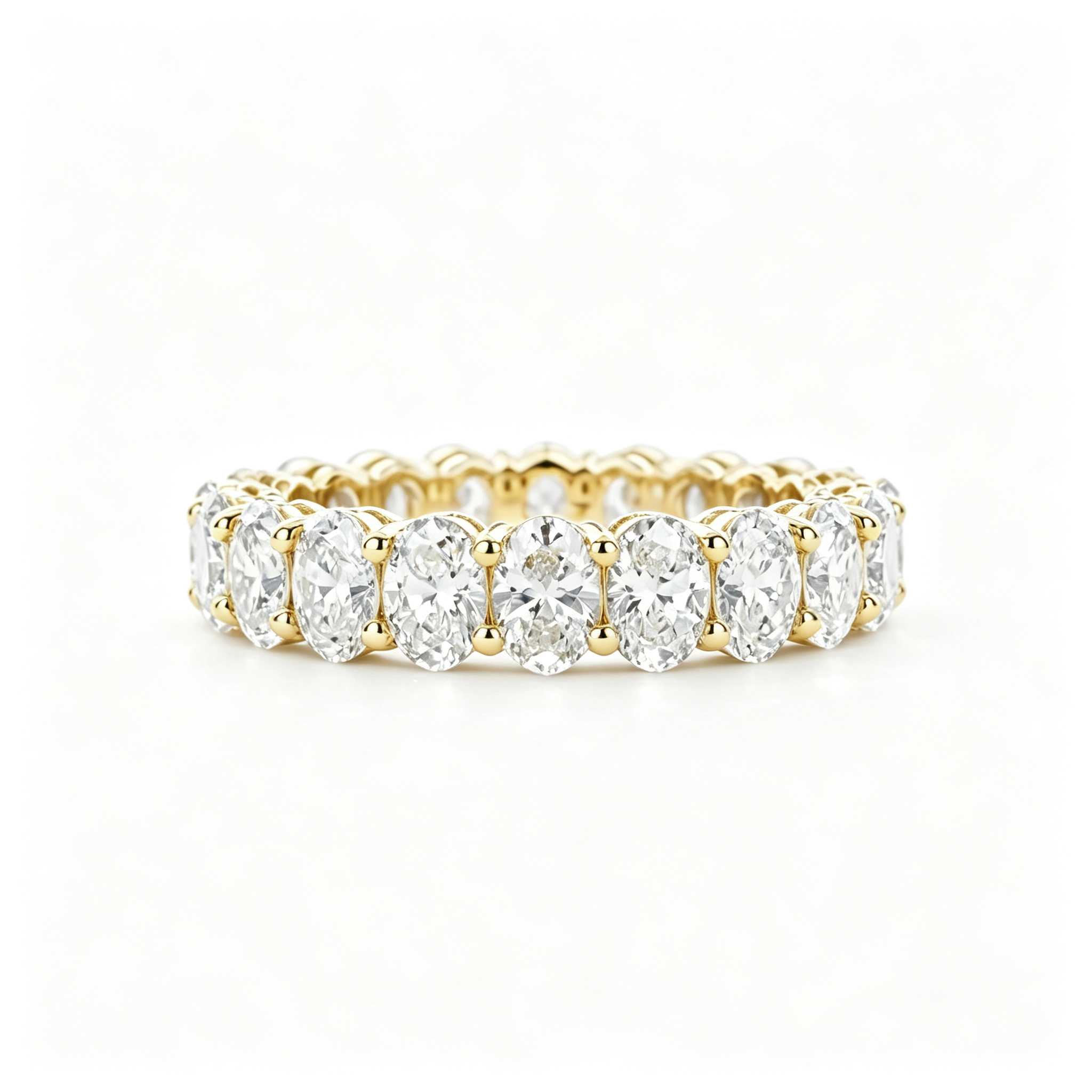 LUCERARO Wedding | Oval Diamond Eternity Band - WR02384