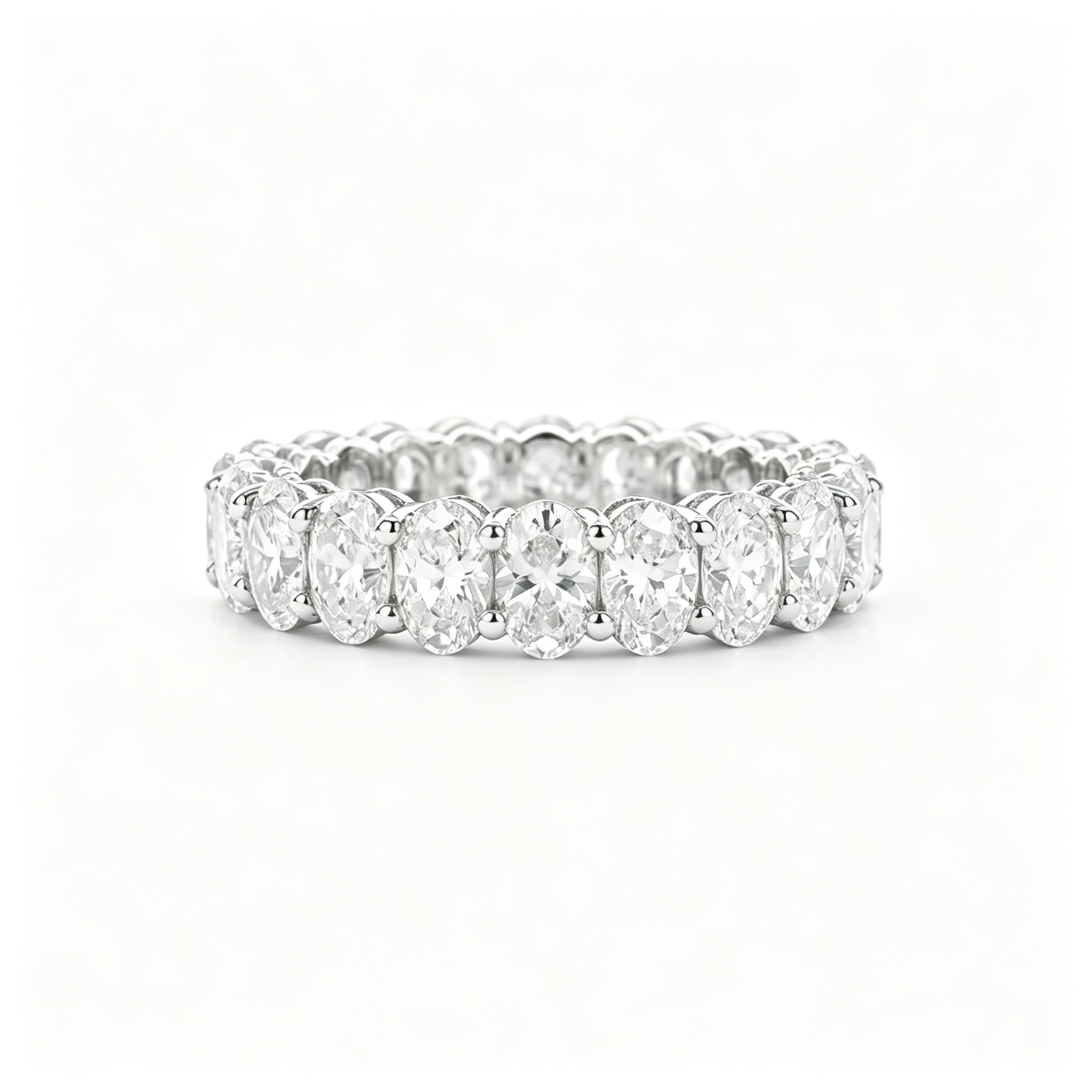 LUCERARO Wedding | Oval Diamond Eternity Band - WR02384