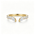 LUCERARO Wedding | Pear Open Diamond Ring - WR00768