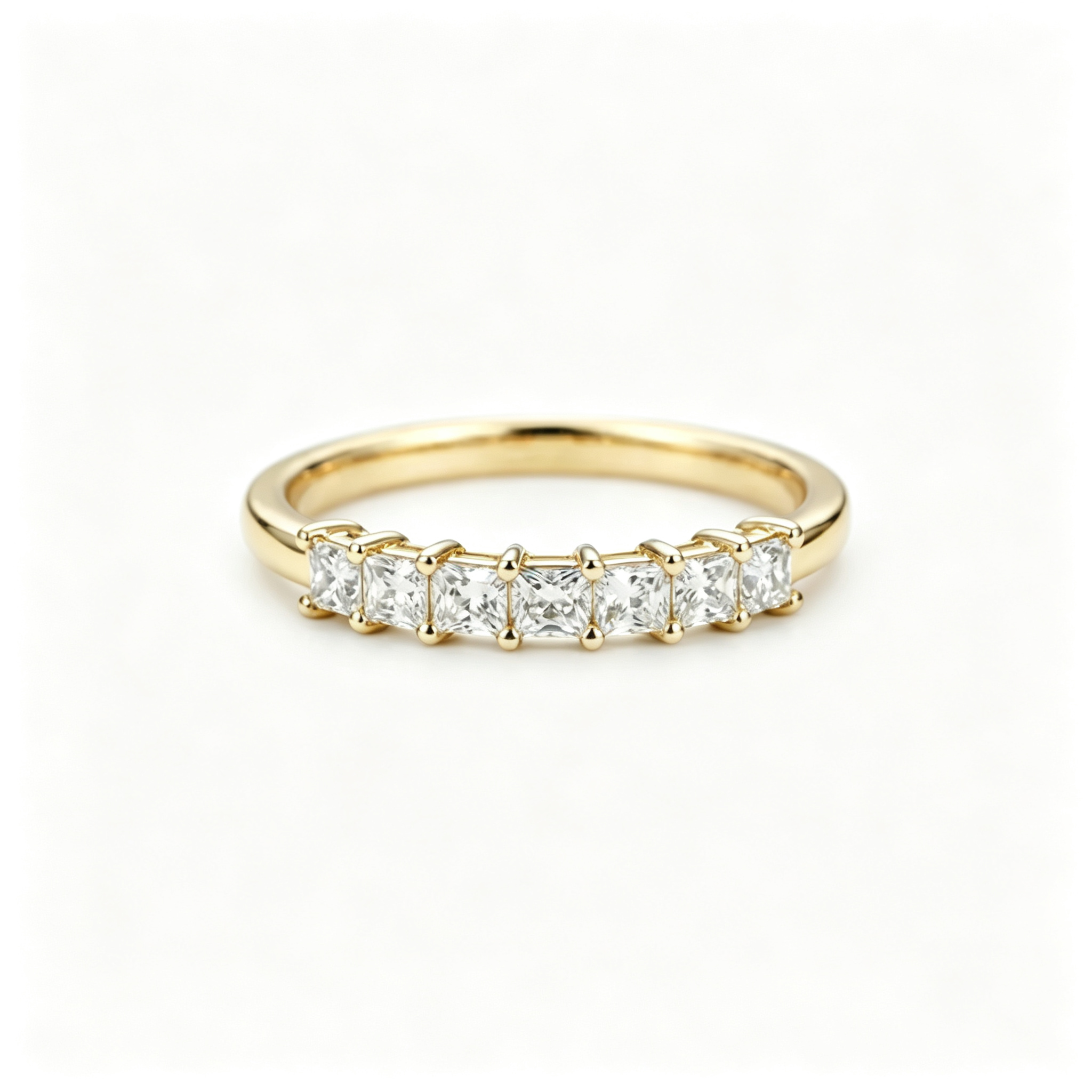 LUCERARO Wedding | Princess Cut Diamond Eternity Band - WR01256