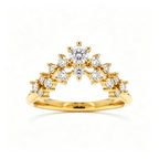 LUCERARO Wedding | Round Lab-Grown Diamond Crown Ring 1/3 ct. tw.