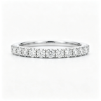 LUCERARO Wedding | Round Lab-Grown Diamond Half-Eternity Band 1/5 ct. tw.