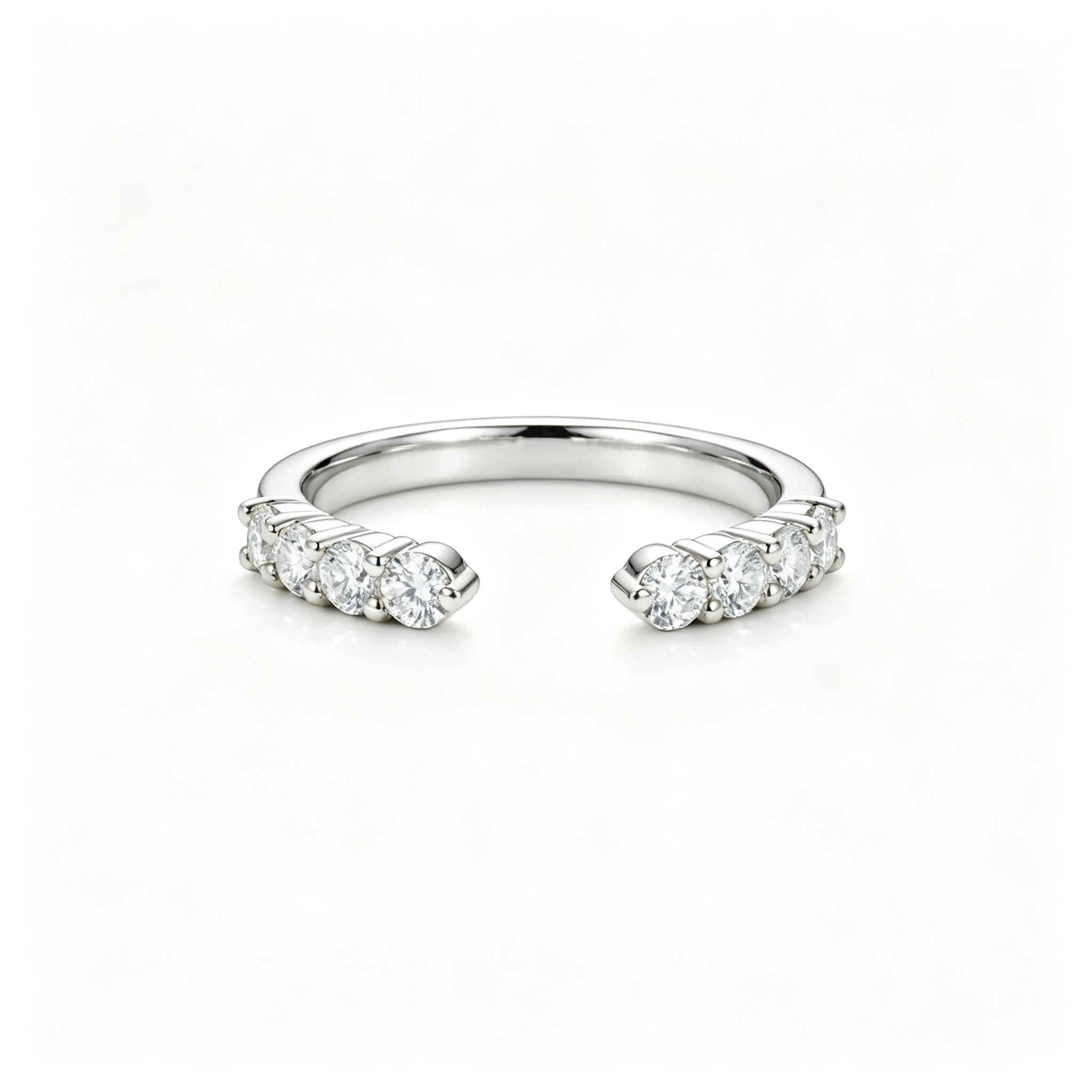 LUCERARO Wedding | Round Open Diamond Ring - WR00984