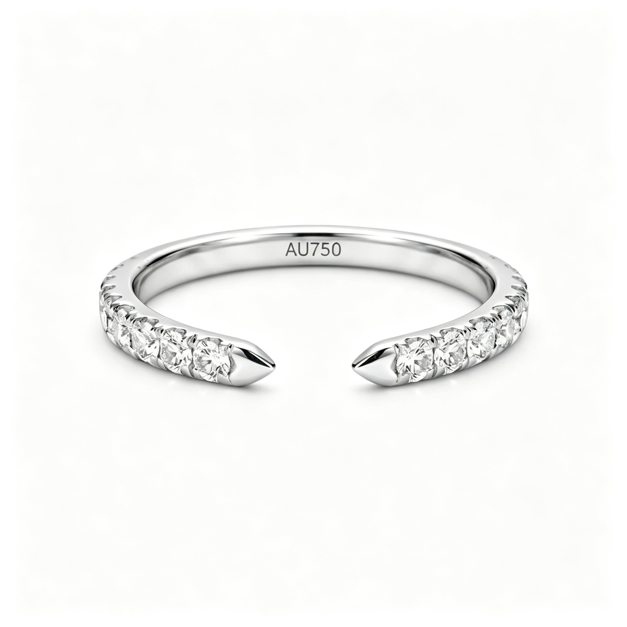 LUCERARO Wedding | Tapered Cuff Diamond Ring - WR00784