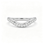 LUCERARO Wedding | Round Lab-Grown Diamond Contour Band 2/5 ct. tw.