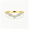 LUCERARO Wedding | V-Contour Diamond Band Ring - WR01200