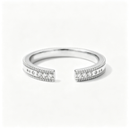 LUCERARO Wedding | Round Lab-Grown Diamond Open Ring 1/20 ct. tw.