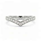 LUCERARO Wedding | Chevron Pavé Lab-Grown Diamond Band 1 1/2 ct. tw.