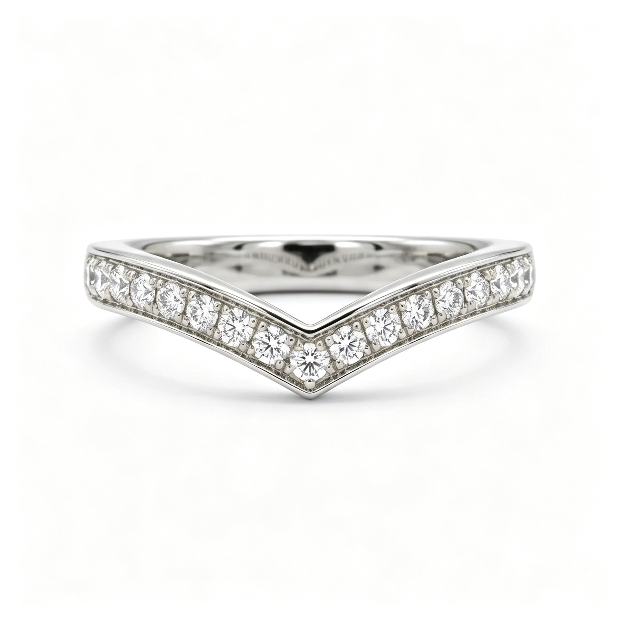 LUCERARO Wedding | Chevron Diamond Ring - WR00848