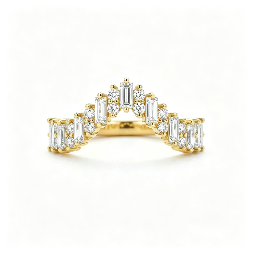 LUCERARO Wedding | Square Diamond Ring - WR01320